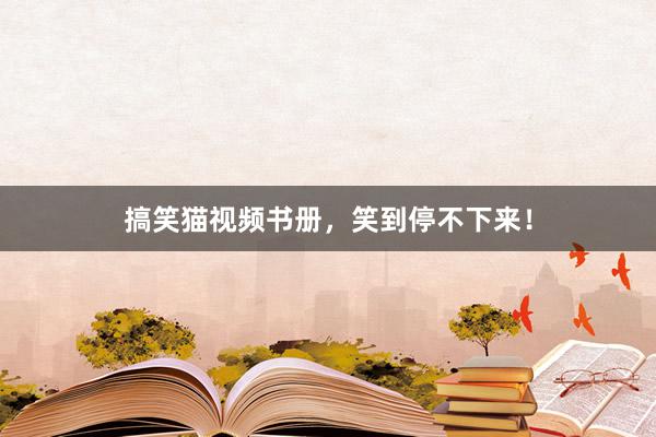 搞笑猫视频书册，笑到停不下来！
